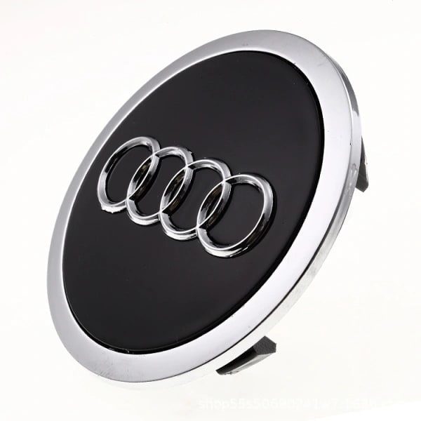Senterkopper til AUDI 60mm 4-pakning grå 80 gray