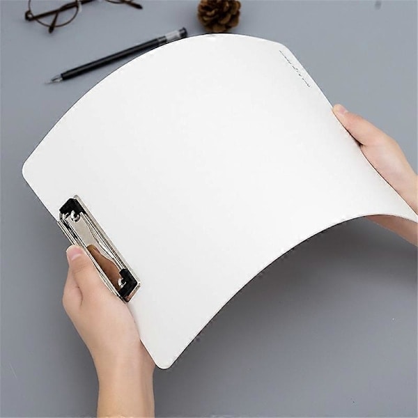 Skriveplade med klips Multifunktionel hård papirholder A4 A5 A6 Mappemappe Dokumentholder til studerende Sort A4