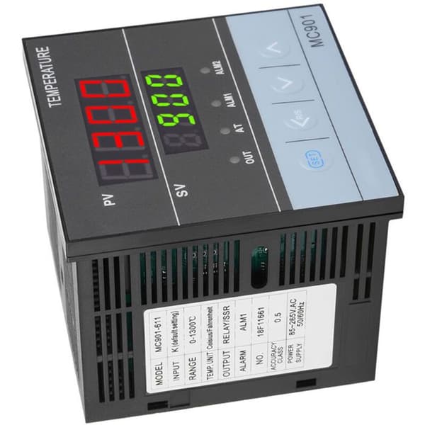 Högkänslig, typ K, PID digital temperaturregulator för integrerad panel, 85-265V