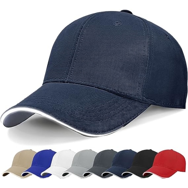 Baseballkepsar för män - Enkla reflekterande baseballkepsar för män Justerbara kepsar med skärm för unisex sport Storbritannien