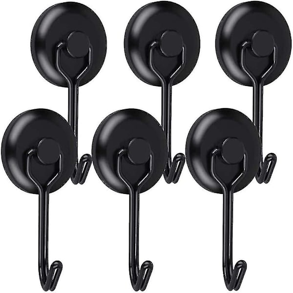 Stark magnetisk krok 14 kg 20d magnetisk kylskåpskrok svart neodym svängbar magnetkrok magnetisk krok