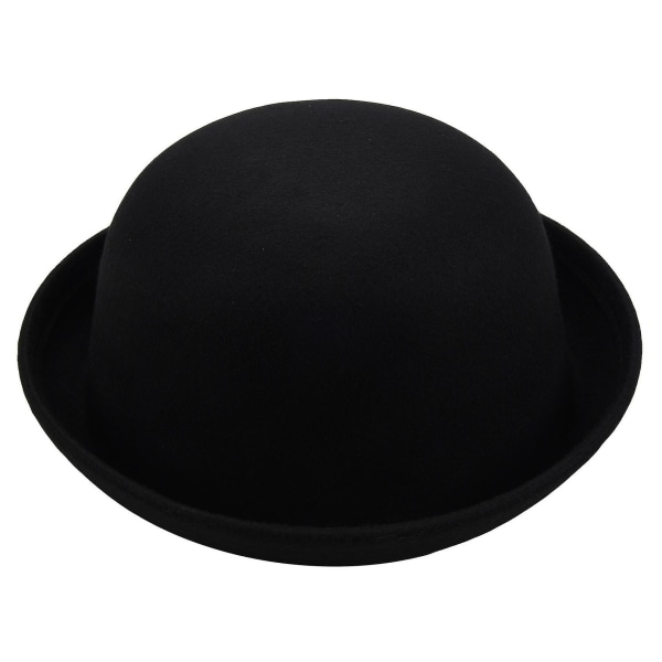 1 stk Melon Bowler Hat Bowler Hat Bowler Hat Filt Hat Hat Riding Hat () Tw