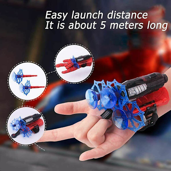 Spiderman-käsineet, Hämähäkkimies-lelu, Hämähäkkimies-verkkoampuja, Dart Blaster