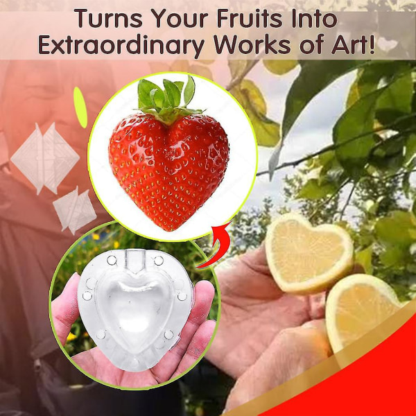 Magiske hjerteformede jordbærfrugtformende vækstforme