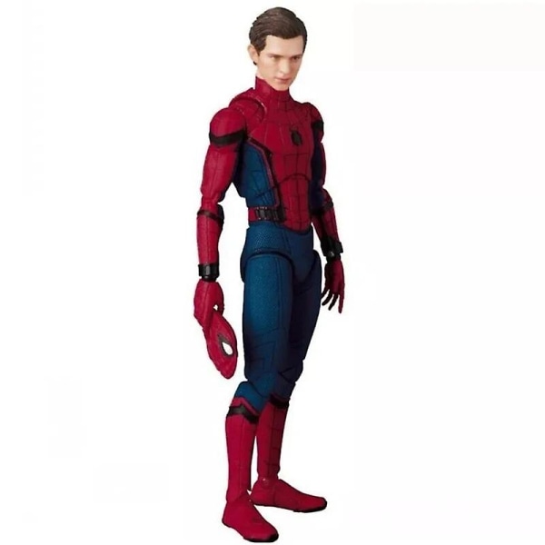 Avengers Spider-man Actionfigur Staty Modell Dockleksak Samling Present Mafex  044 With Box