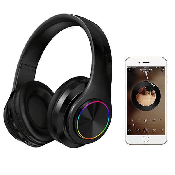 Over Ear Bluetooth Trådløse Hovedtelefoner Black