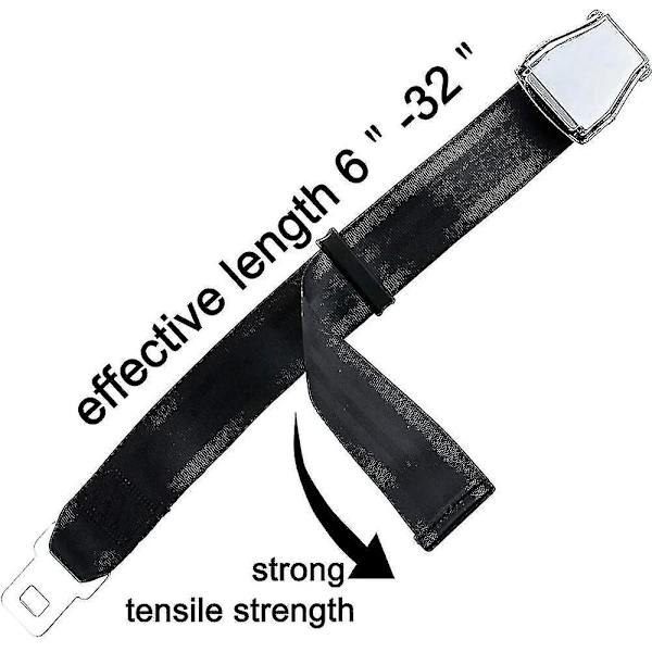 Bältesförlängare Kompatibel Flygplan E4 Certifierad, Justerbar Från 20 Cm Till 80cm