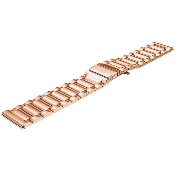 20mm Tre Perler Rustfrit Stål Urrem Rem Strop Til Garmin Move Luxe/move Style/move 3/move Venu - Sølv Rose Gold