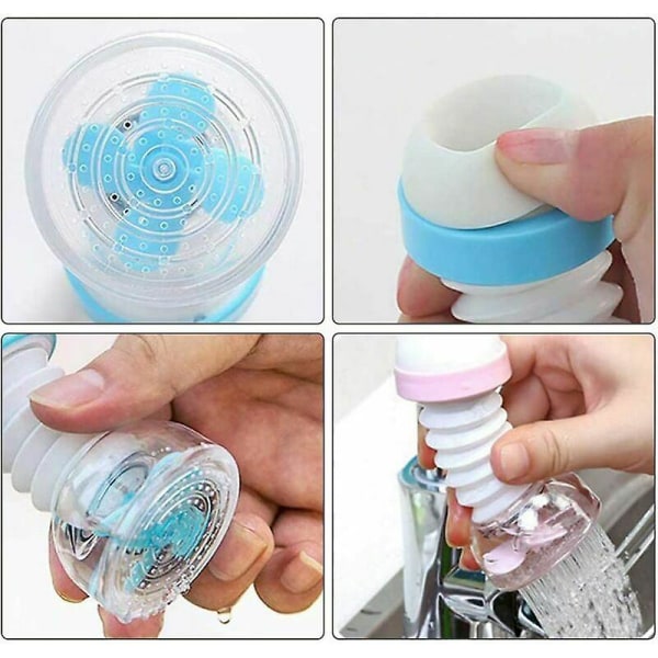 Vannbesparende sprayfilter, 6 stykker vannbesparende kranhode