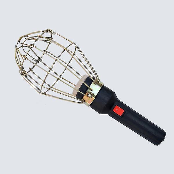 Multifunksjonell arbeidslys Mesh håndtak inspeksjonslys E27 lyshode 36-220v konstruksjonslys (uten lyskilde) X