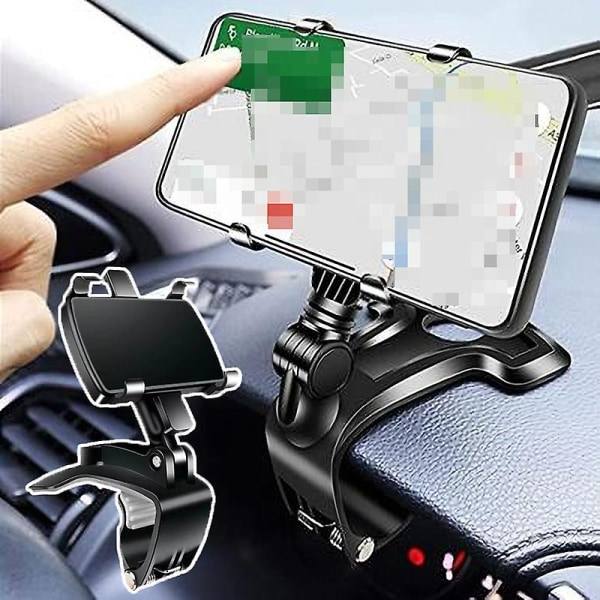 Universal Dashboard Biltelefonholder Nemt Klipsmontering Stativ Gps Display Beslag Mobilholder Bil Interiør Tilbehør Justerbar| |