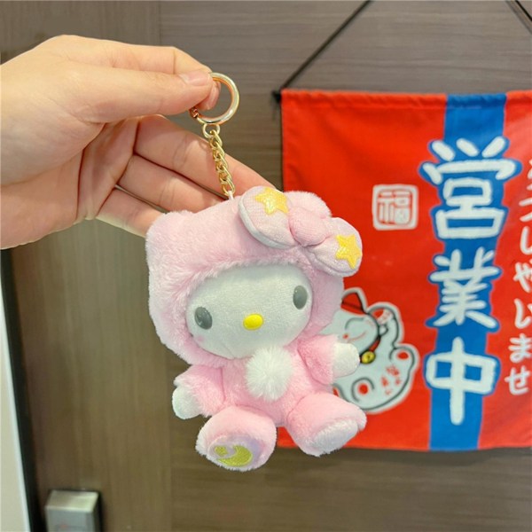 Sanrio Series Cartoon Pendant 23 cm Melody Plysch Doll Toy Present 15CM Hello Kitty