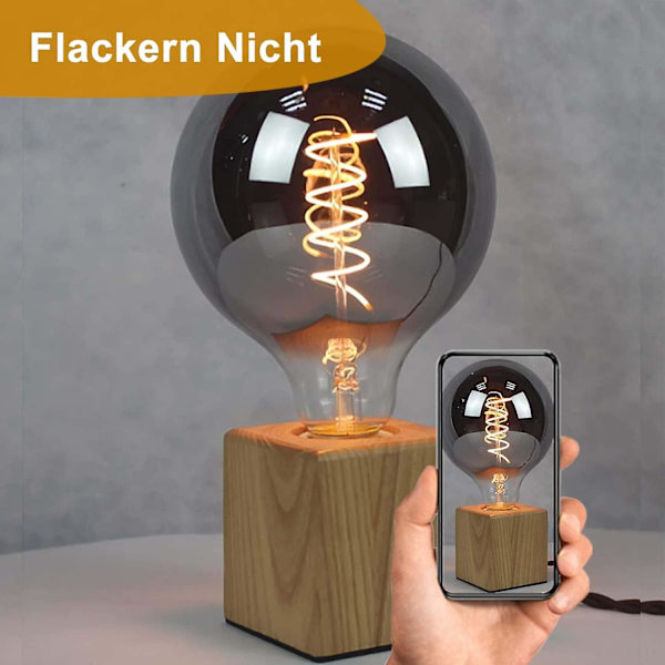 Vinterkampanj, e27, E27 4w LED-lampa, retro glödtrådslampa, idealisk för nostalgisk och retrobelysning, varmvit, G80 Lx03