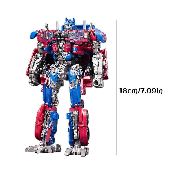 Deformerad bilrobotleksak Bärbar deformationsbilmodell Barnleksaker Legering Deformationsleksaker Present till barn(optimus Prime 6022a)