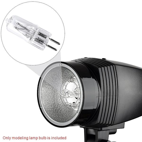 Godox 75W 230V 2700K valokuvausstudiomallinnuslamppu kompaktiin studiostrobovaloon Speedlite-salamalaitteeseen 23V