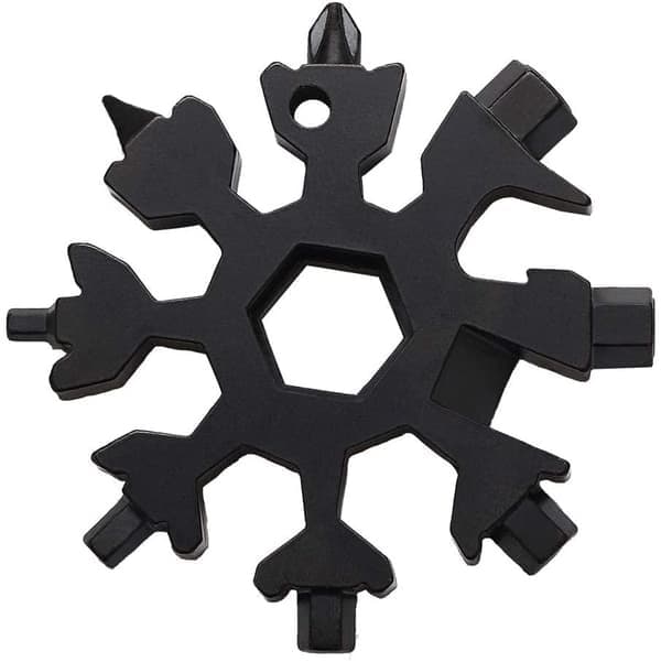 Multiverktyg 18-i-1 Snöflinga Svart Svart Black