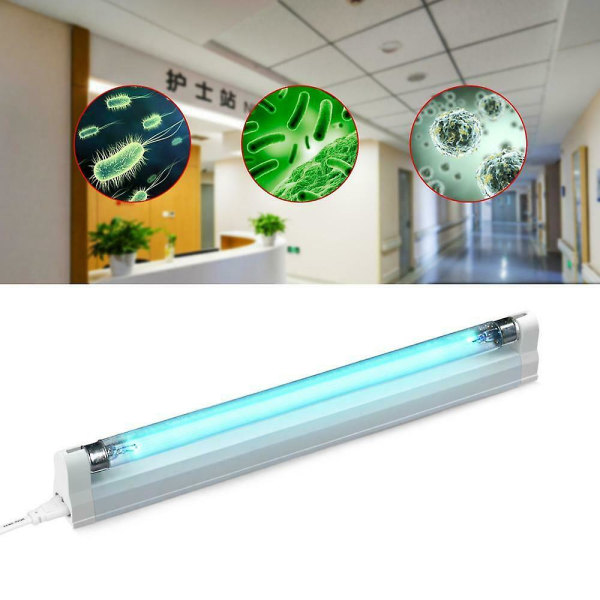 8w T5 Bakteriedrepende Lys Uvc Desinfeksjonslampe Ultrafiolett Drepe Midd Uv-Lampe 220v