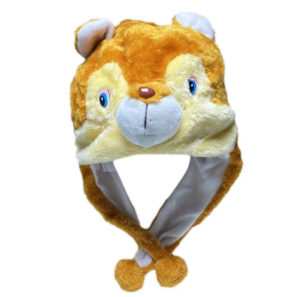 Ny stil fyldt dyr hue vinter udendørs varm holder cap til voksne Squirrel