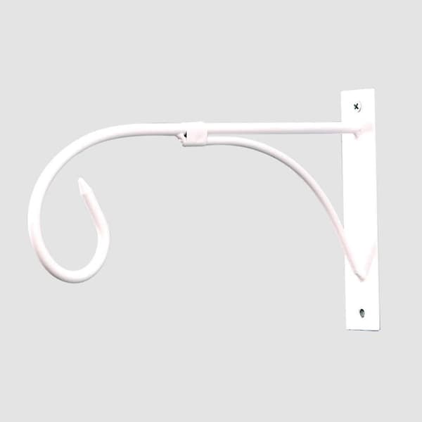 Metallväxt och växtupphängningskrok Vit 27*15,5cm 2st. (hy)