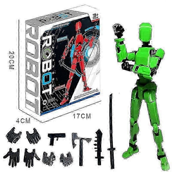 T13 Multi-ledade Actionfigurer, Titan 13 Actionfigur Green