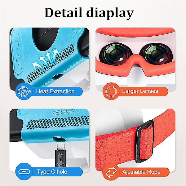 Vr Virtual Reality -lasit mallille Ergonomiset 3d-lasit Kuulokemikrofoni Virtual Reality -lasit Hy