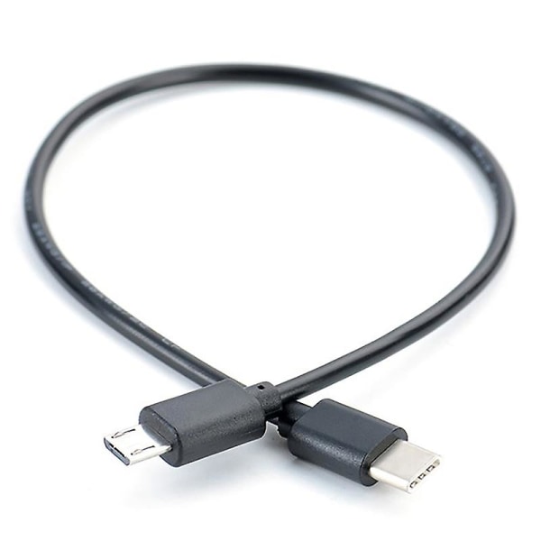 Type C USB-C til Micro USB-kabel Micro B USB Type C-kabel Hane til Hane Datakabel 30CM