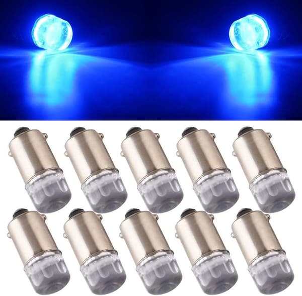 10 stk Bil Baklys Sidemarkør Interiør Indikator Revers Vinkel LED Lyspære 12v