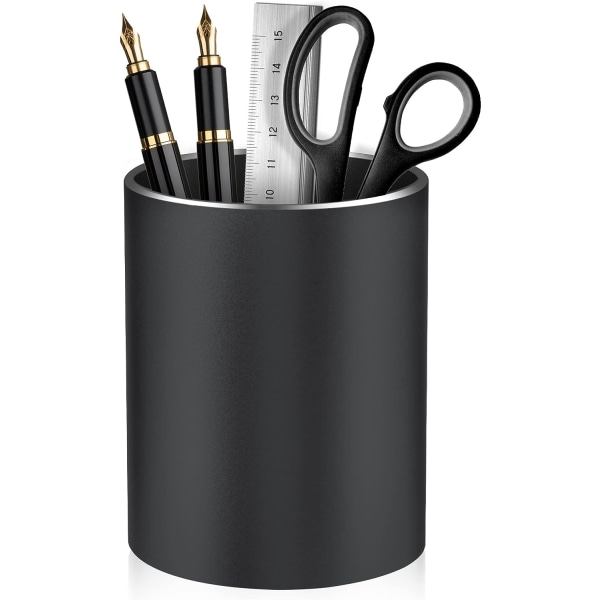 Kynäteline Kynäteline työpöydälle, Metallikynäteline pöydälle, Meikkisiveltimen pidike, kynäkuppi, kynän organizer, 3,9×3,14 tuumaa (vaaleanpunainen)
