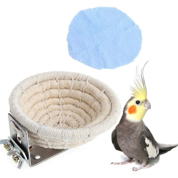 Rakkauslintu ja pieni papukaijahäkki siitospesälaatikko, 4,5 tuumaa, mukava pesä pienelle ja keskikokoiselle papukaijalle, linnulle