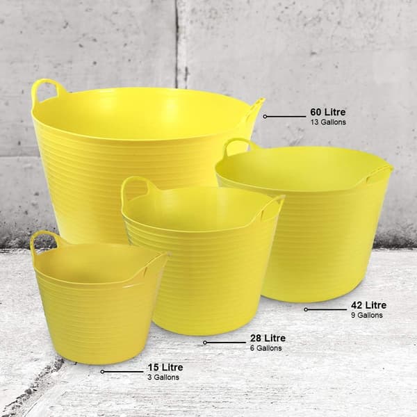 Gul Polyeten Flex Tub 55 Liter Kapacitet 55L
