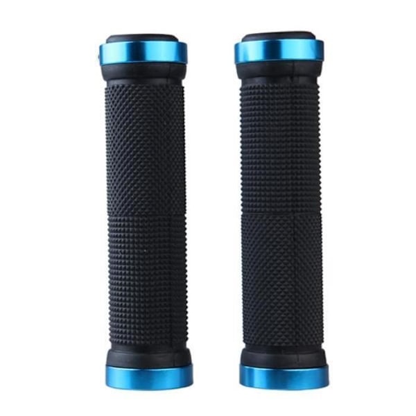 Blå Lock-on Sykkelstyre Grips - 2-pakning