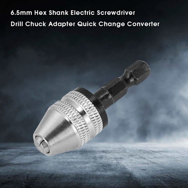 6,5 mm chuck, sekskantskaft elektrisk skrutrekker chuck-adapter (H01334)