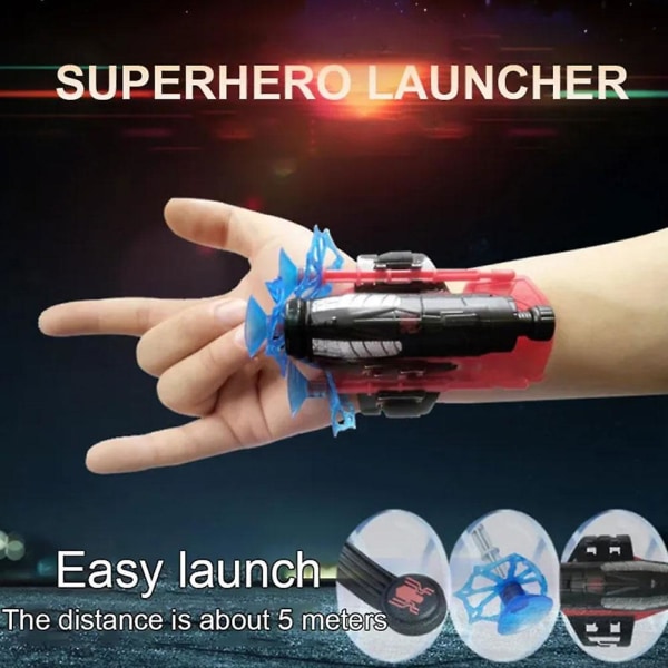 Spiderman Spider Web Launcher, supersankari, sylkevät silkkikäsineet, lasten lelut