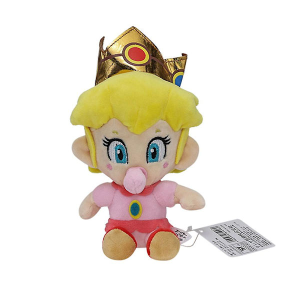 Super Mario Bros Baby Princess Peach Daisy Rosalina Plyschdocka Söt Mjuk Plyschleksak Kreativa Presenter Pink