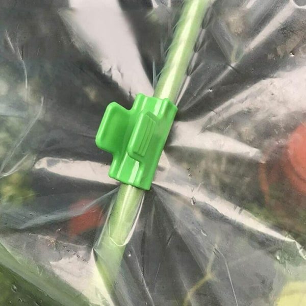 Kasvihuoneen kiinnikkeet, 24 kpl muoviset kasvihuoneen kiinnikkeet kiinnikkeet kasvihuoneen puutarhatyökalutarvikkeet 11 mm putkelle