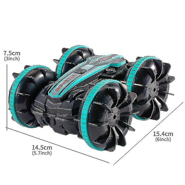 Kauko-ohjattava auto 2.4g Amfibio Stunt Rc Auto Kaksisuuntainen Tumbling Ajo Lasten Sähkölelut Pojalle Red