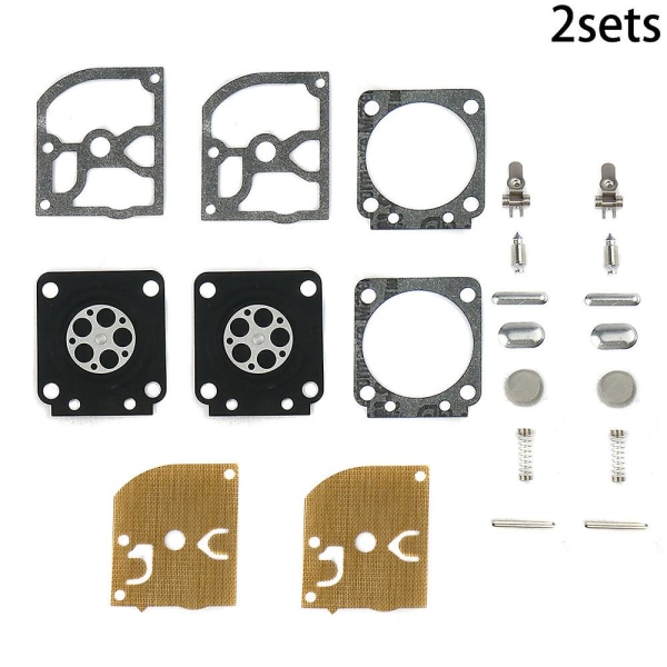 2 set förgasardiaphragmakit för Zama C1q-s43 C1q-s57a för Stihl 017 018 021 023 025 Ms170 Ms180 210 230 250 Motorsågsdelar