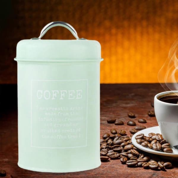 Kaffekrukke Slikkrukke Chokoladekrukke Tørfoder Lufttæt Låg 1,2l Snacks Slik Organizer Køkkenbeholder Til Skabshylde Grøn Green