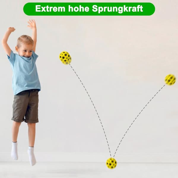 Minihoppboll, ultralätt hoppboll med extra hög studs, studsboll, interaktiva leksaker för att lindra stress