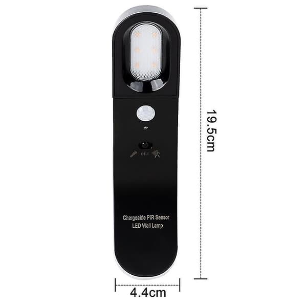 Menneskekroppssensor Lys Led Strømsparende Nattelys Gang Aisle Infrarød Sensor Usb Lading Nattelys