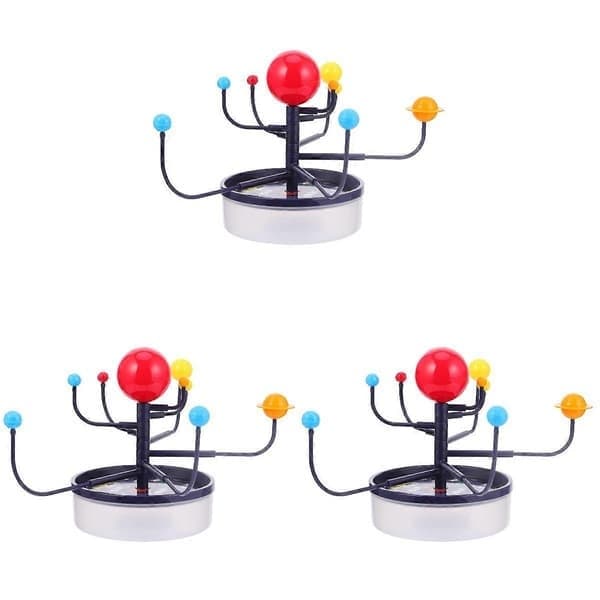 Solsystem Planetmodell Vitenskapsleker for Barn Utdanning 3 stk Pakke[D]