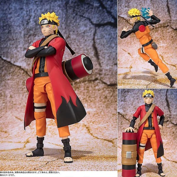 1 sæt Anime Uzumaki Naruto Actionfigur Ansigtskift Figur Bevægelige Led Cool Legetøj