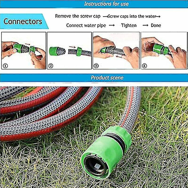Vattenledningsslang Snabbkoppling Adapter - 10 1/2 Tums Trädgårdskran
