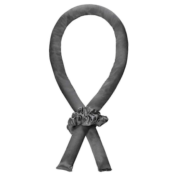 Kitsch Satin Heatless Curling Set - Hårullers för värmefria lockar | Värmefria hårcurlers & varmrullar | Hårcurlers att sova i | Värmefria lockar Charcoal