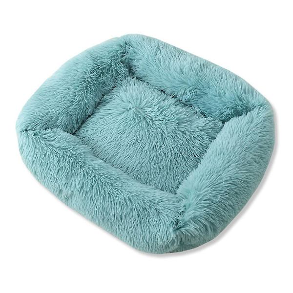 Pehmeä neliömäinen lemmikkinpesä, suuri koiran unipesä syksyyn ja talveen, sininen, XS s blue