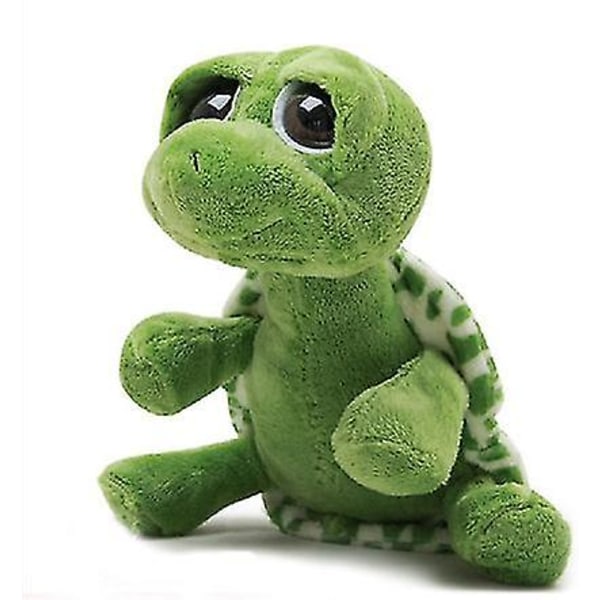 Skildpadde hånddukke Skildpadde udstoppet dukke Tegnefilm Skildpadde udstoppet legetøj Interaktiv dukkevanter Grøn 20 cm, udstoppet dyr
