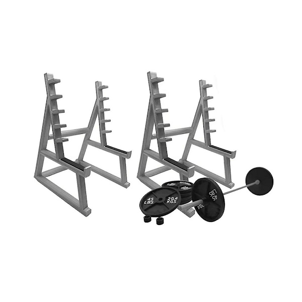 1 sæt skrivebordsdekorationer Penneholder med håndvægt Mini skrivebordsarrangør Fitnessentusiaster Skrivebord O