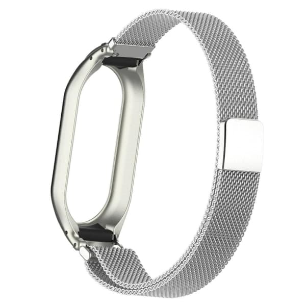 Milanese Loop Metal Armbånd Xiaomi Smart Band 8 Sølv