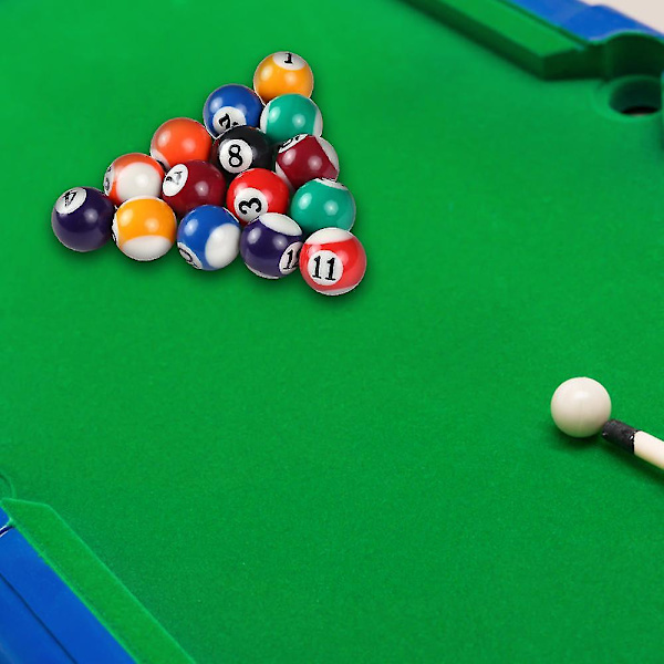 25 mm Lasten Biljardipöydän Pallonsetti Hartsi Pieni Pool-mailapallo Täysi Setti