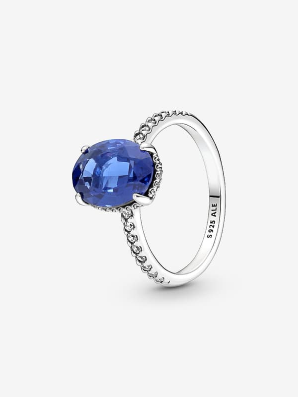 Pandora - Sparkling Statement Halo Ring - Sterlingsølv Circumference: 52mm